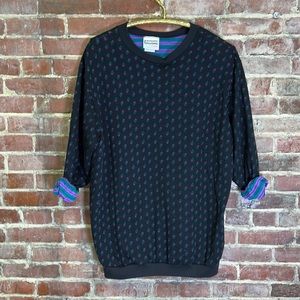 Casual Knitwear by Dobie vintage pullover sweater dress rose strawberry print